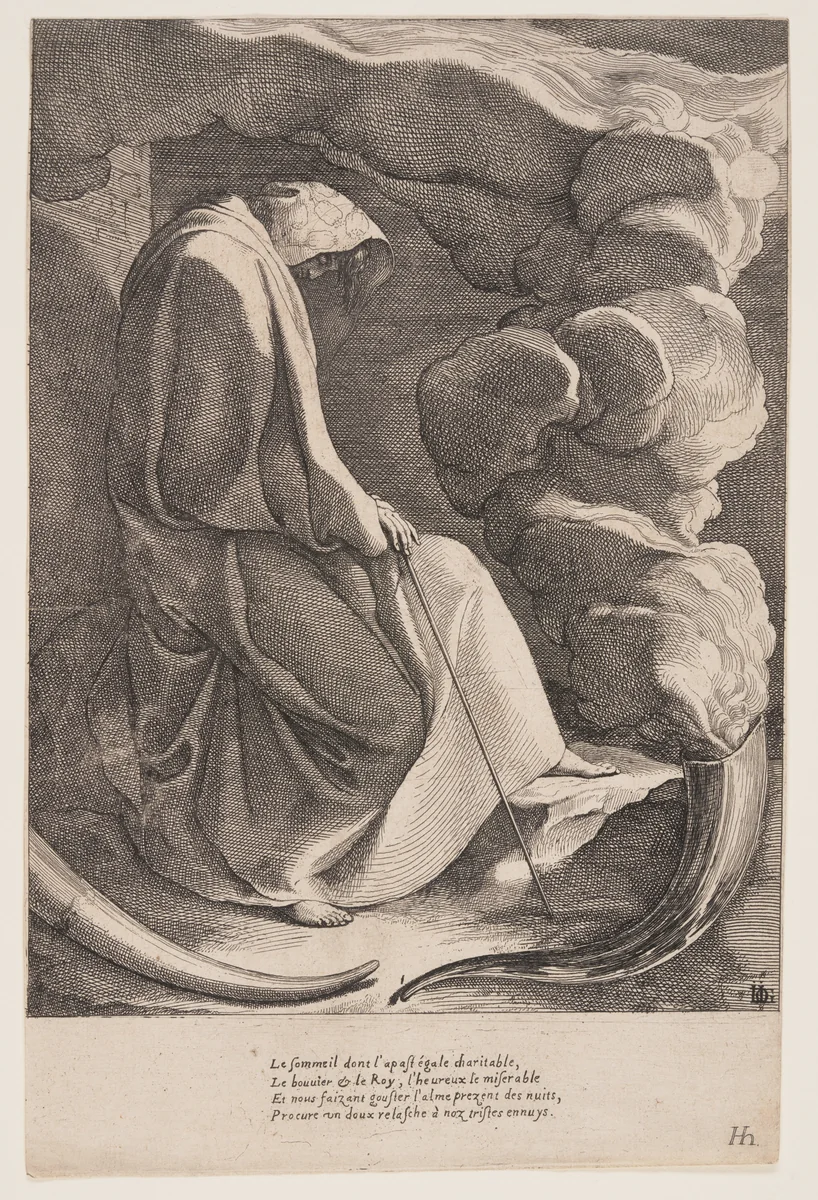 Sleep by Jacques de Gheyn III, print, 1616-1620