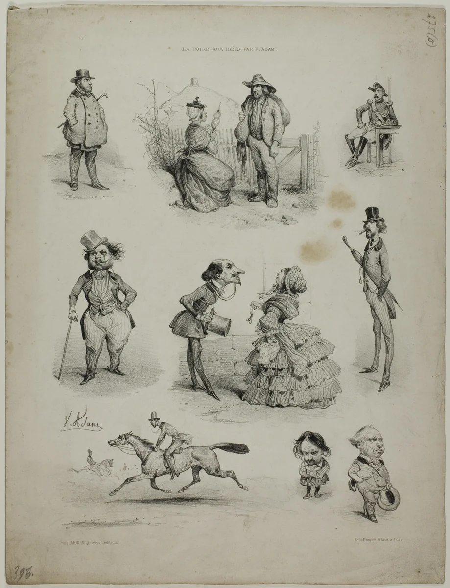 Exchange of Ideas by Victor Adam, print, 1851