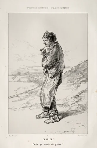 Carrier by Paul Gavarni, print, 1852-1862