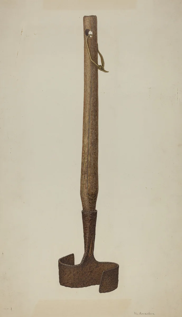 Pa. German Meat Chopper by Nicholas Amantea, index of american design, 1935-1942