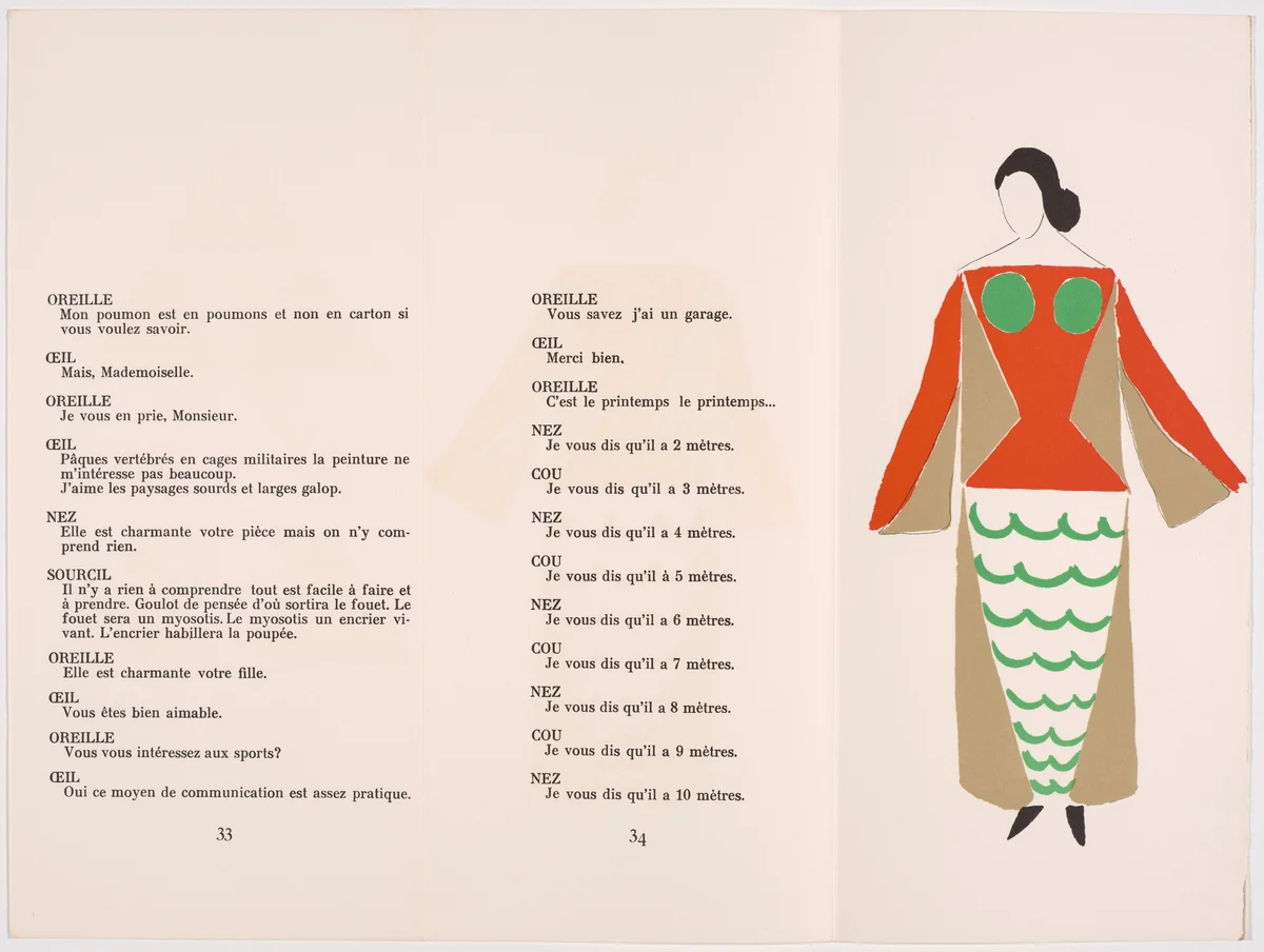 Plate (page 25) from Le Coeur à Gaz (The Gas Heart) by Sonia Delaunay, illustrated book, 1923