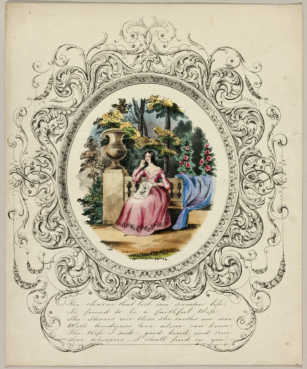 The Charm that Best Can Sweeten Life (valentine) by Unknown Artist, other, 1845-1855