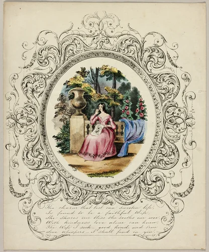 The Charm that Best Can Sweeten Life (valentine) by Unknown Artist, other, 1845-1855