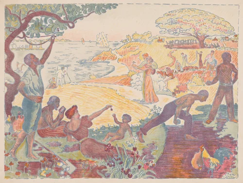 Harmonious Times by Paul Signac, print, 1895-1896