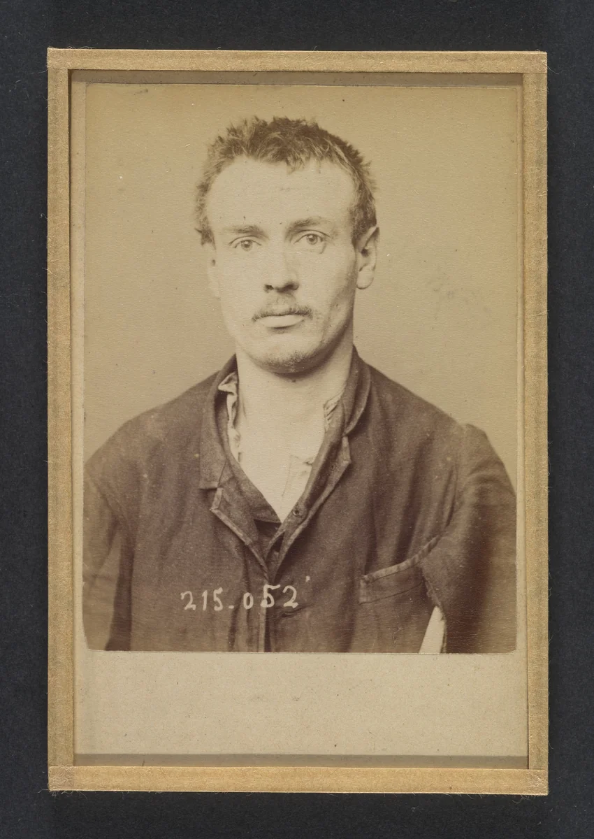 Benoit. Antoine. 29 ans, né à Paris Xle. Journalier. Anarchiste, vagabondage. 4/3/94. by Alphonse Bertillon, photograph, 1894