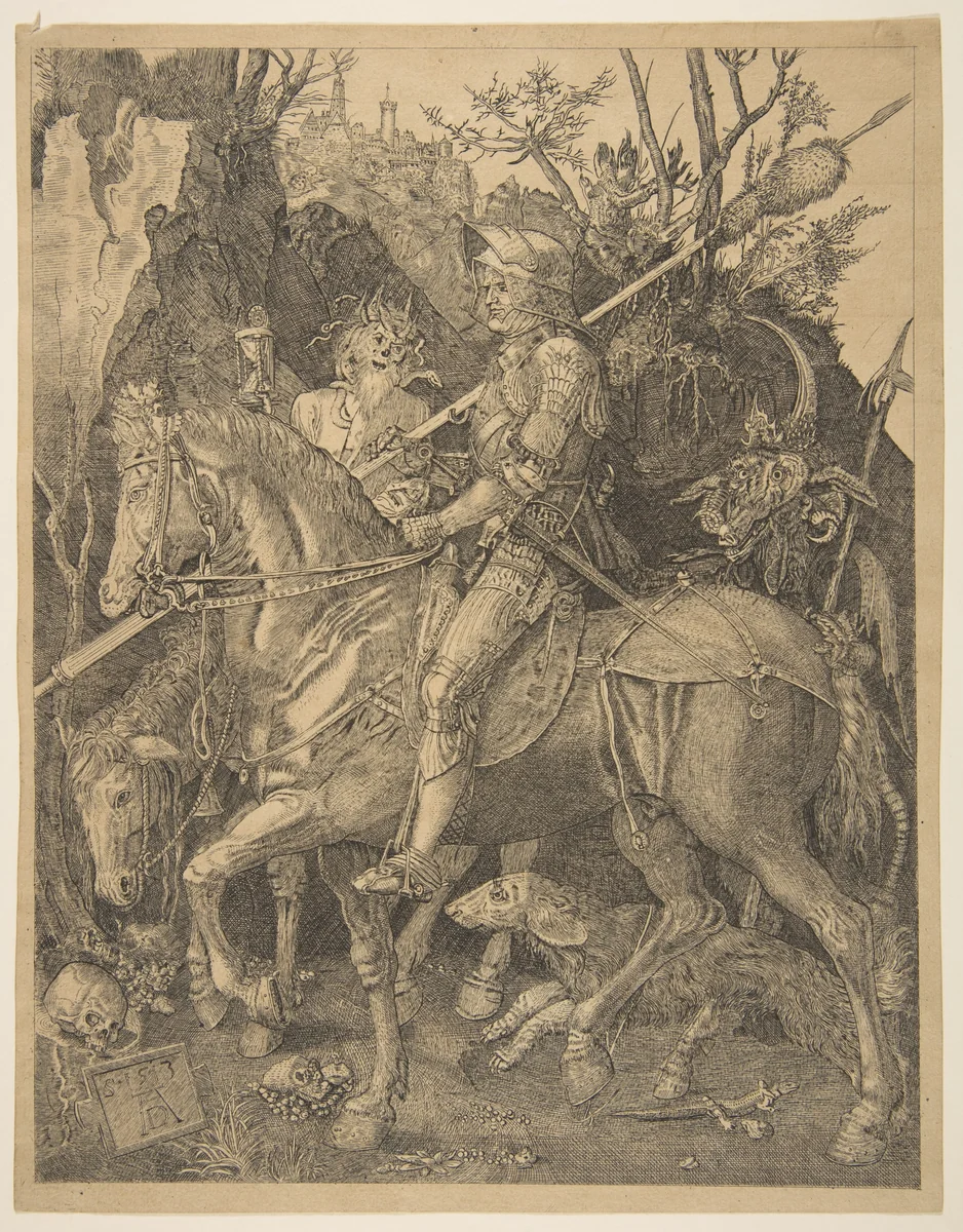 Knight, Death, and the Devil (copy) by Albrecht Dürer, print, 1485-2009