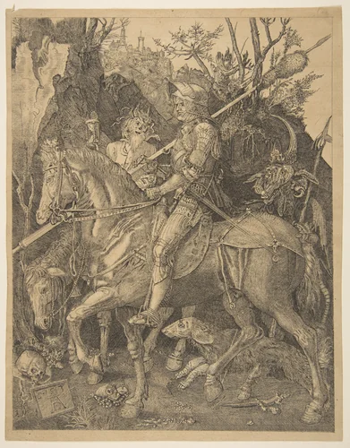Knight, Death, and the Devil (copy) by Albrecht Dürer, print, 1485-2009