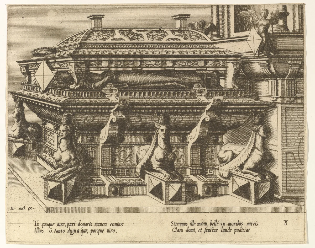 Cœnotaphiorum (8) by Hans Vredeman de Vries, print, 1563