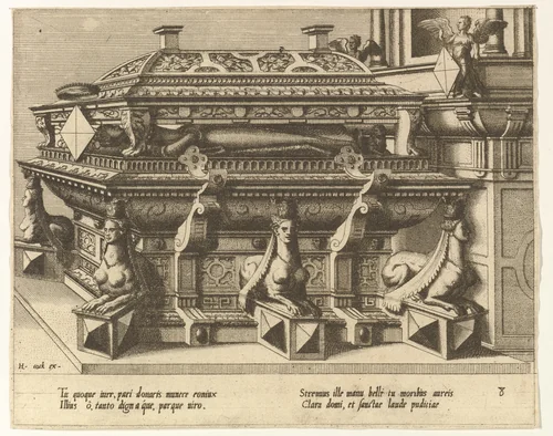 Cœnotaphiorum (8) by Hans Vredeman de Vries, print, 1563