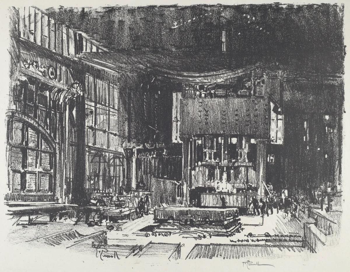 The Acolytes Preparing the Altar of the War God by Joseph Pennell, print, 1916