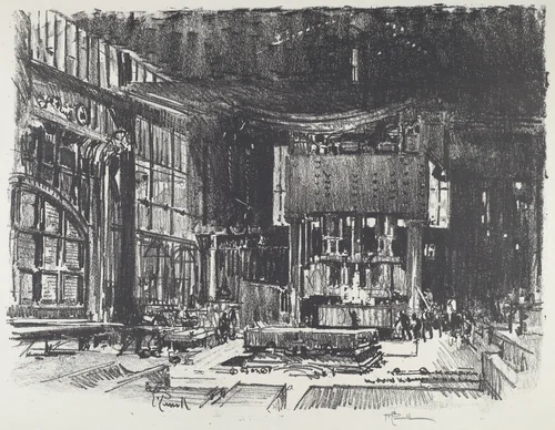 The Acolytes Preparing the Altar of the War God by Joseph Pennell, print, 1916