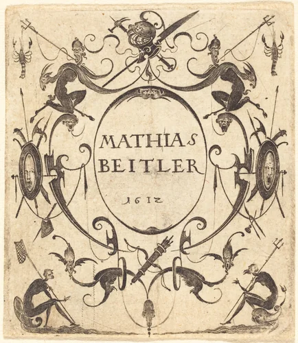 Ornament by Mathias Beutler, print, 1562-1642