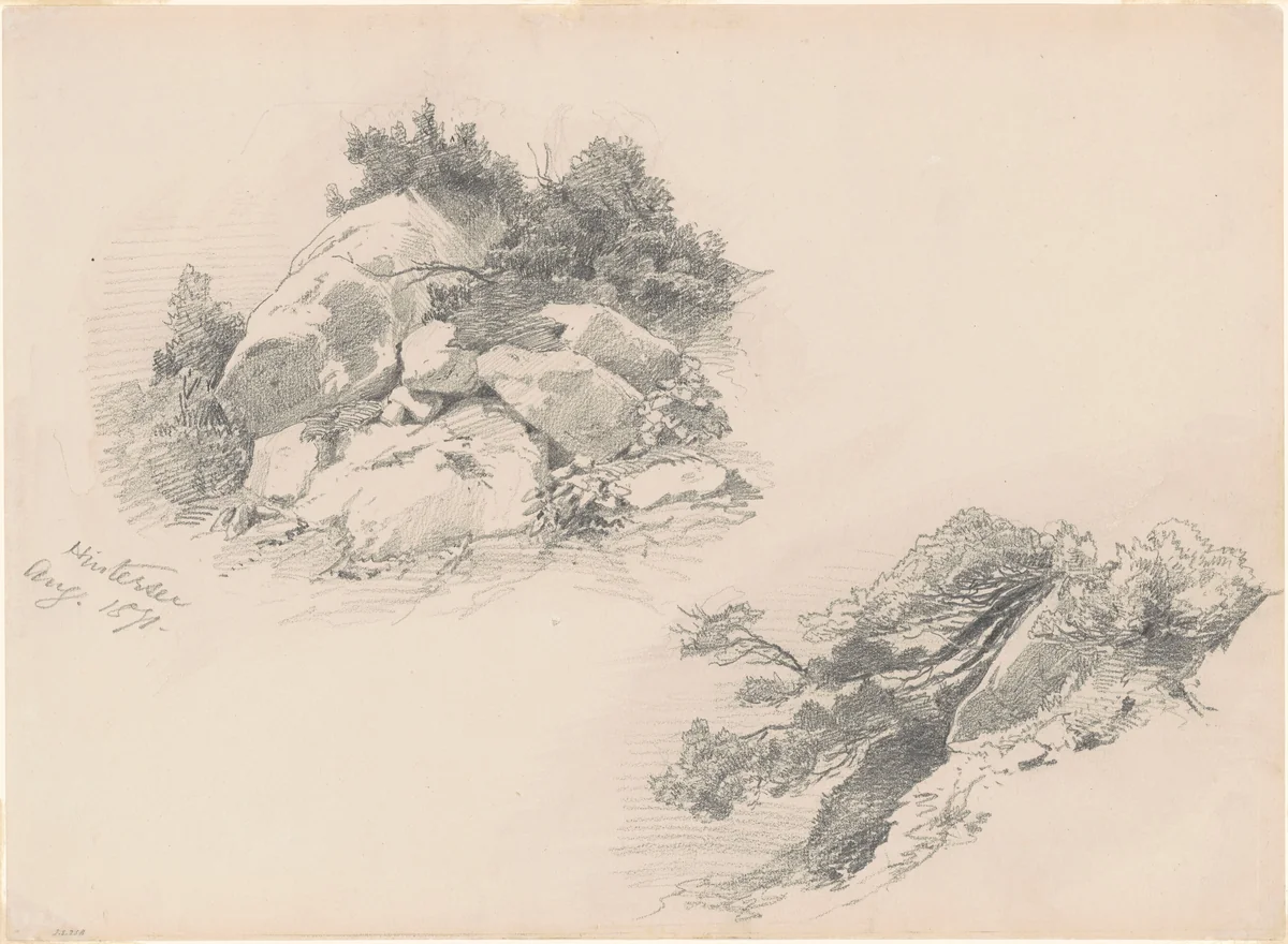 Hintersee, Germany by John Singer Sargent, drawing, 1871
