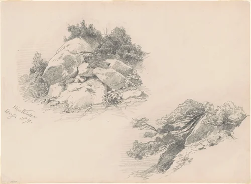 Hintersee, Germany by John Singer Sargent, drawing, 1871