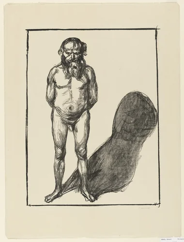 Male Nude (Mannsakt) by Edvard Munch, print, 1902