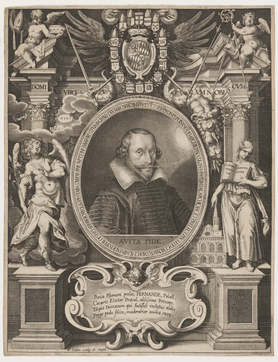 Ferdinand II, Roman Emperor by Wolfgang Philipp Kilian, print, 1628