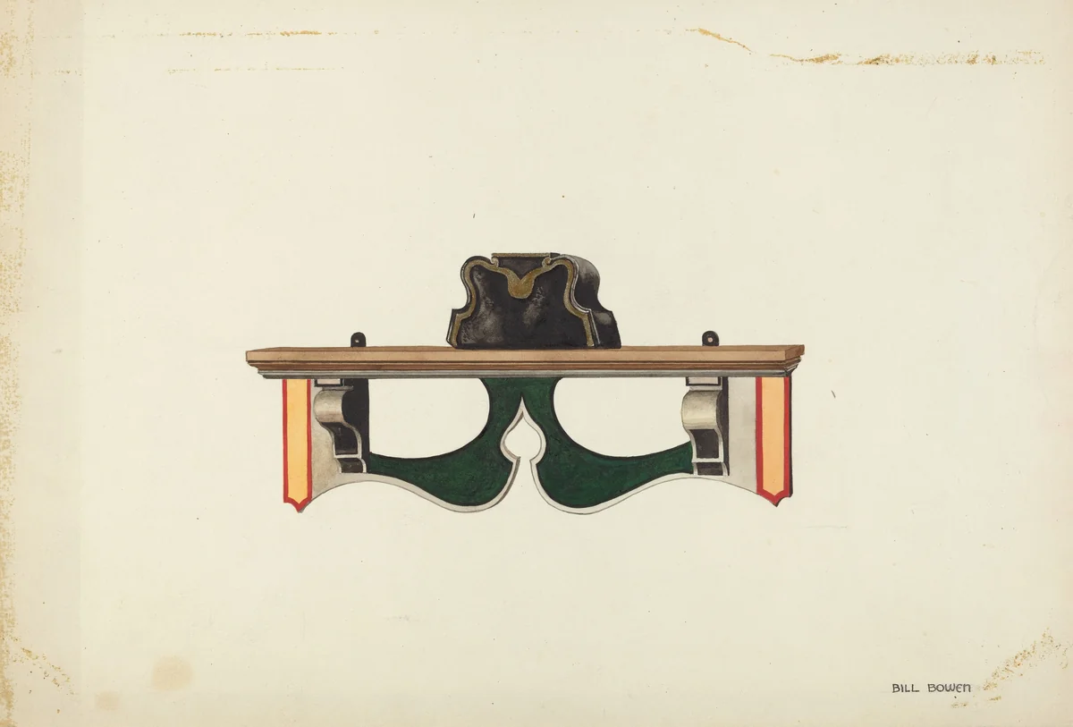 Wall Bracket by Bill Bowen, index of american design, 1935-1942