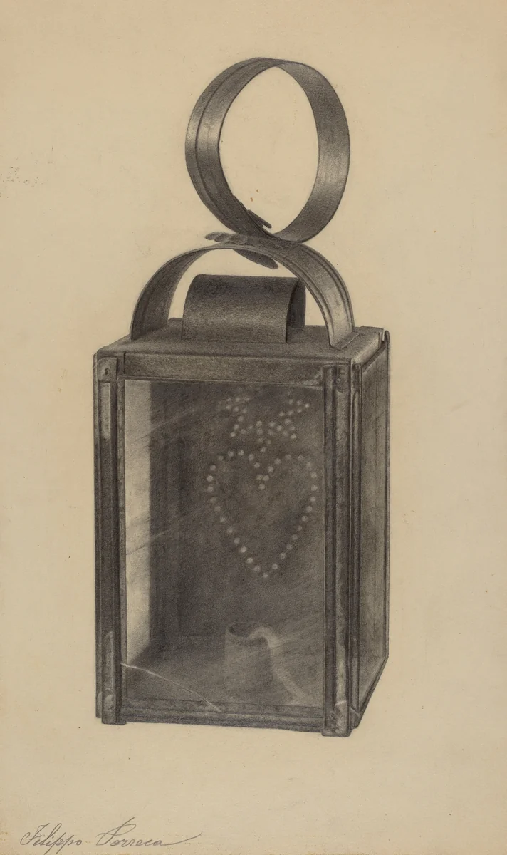Hand Lantern by Filippo Porreca, index of american design, 1938
