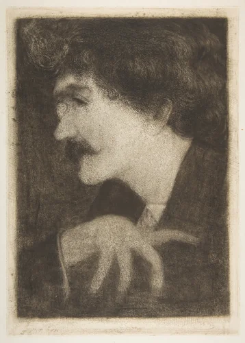 Suggestion by Whistler for his Portrait by anonymous, print, 1870-1879