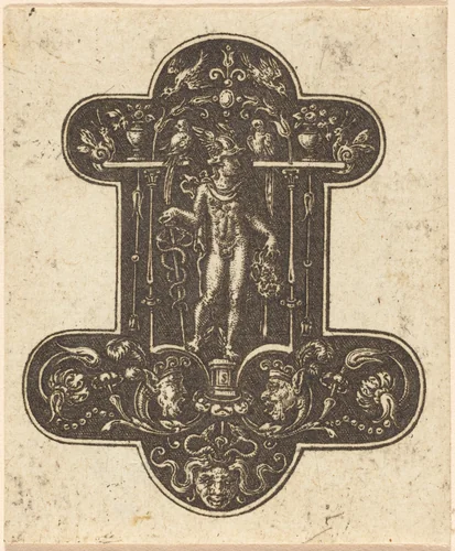 Mercury with the Head of Argus by Etienne Delaune, print, 1519-1583