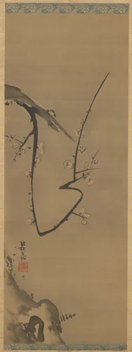 Plum Tree by Ogata Kōrin, painting, 1680-1716