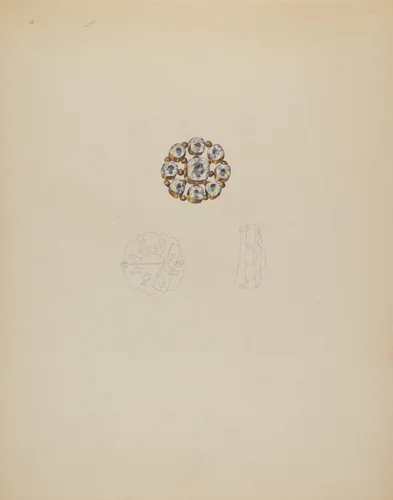 Cameo Brooch by Doris Beer, index of american design, 1936