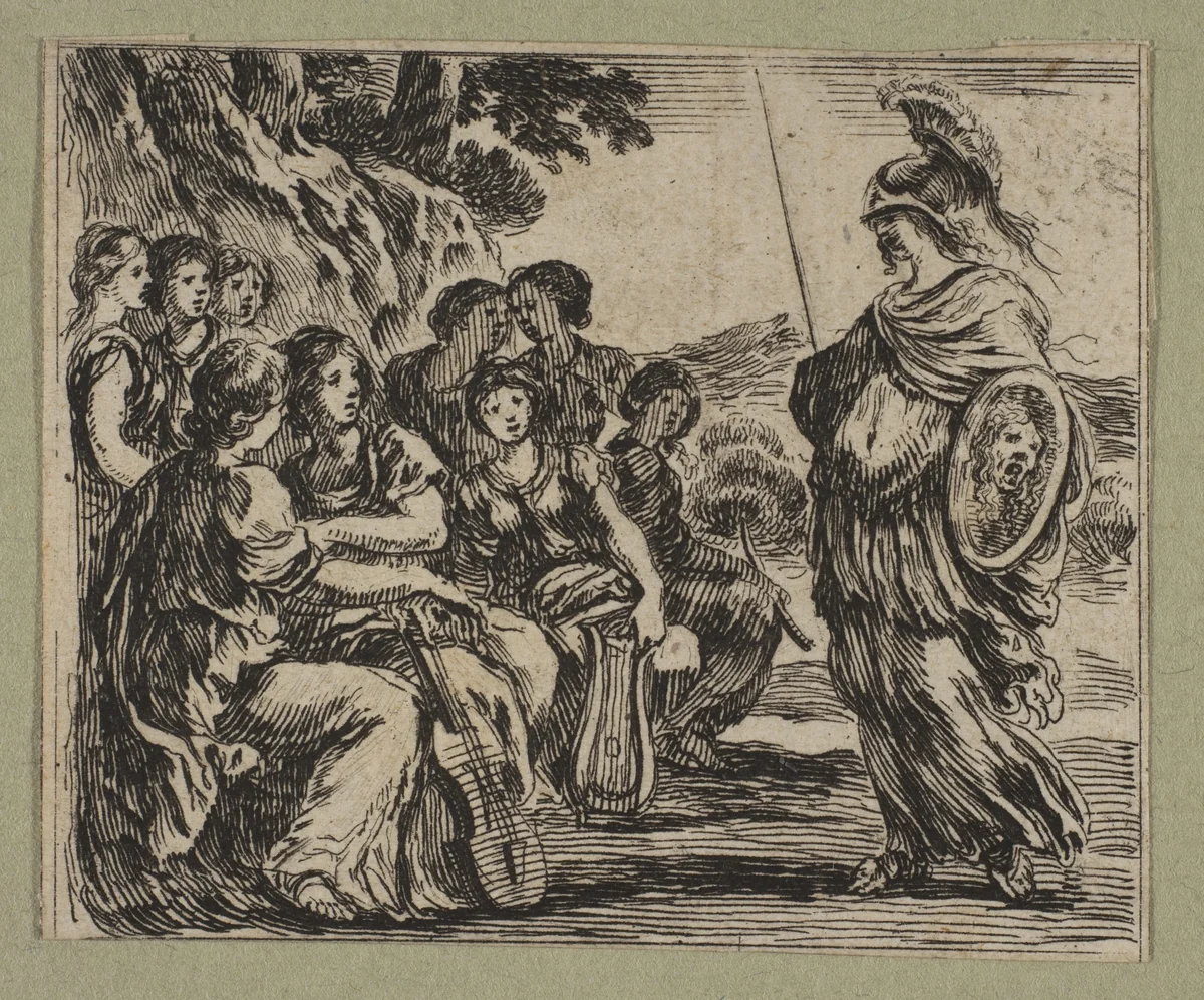 Les neuf Muses by Stefano della Bella, print, 1644