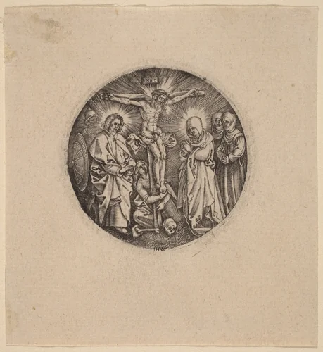The Crucifixion called the Sword Pommel of Maxmilian by Anton Wierix
Hieronymus Wierix
Albrecht Dürer, print, 1553-1619