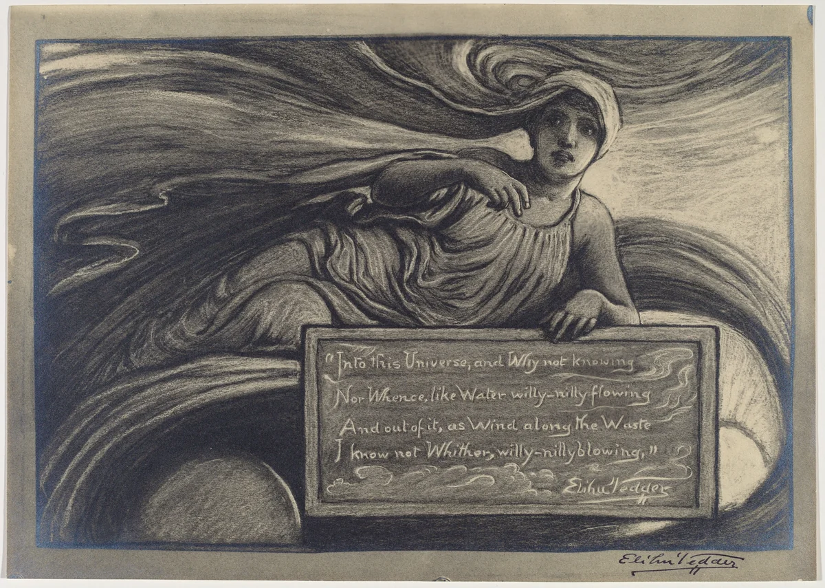 Into the Universe by Elihu Vedder, print, 1836-1923