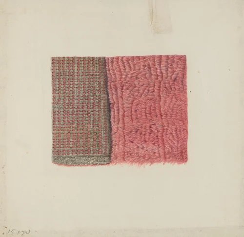 Piece of Shag by Frances Cohen, index of american design, 1936