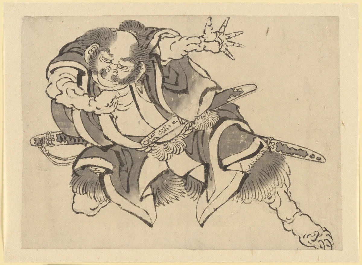 Sakata Kintoki by Katsushika Hokusai (葛飾 北斎), painting, 1760-1849