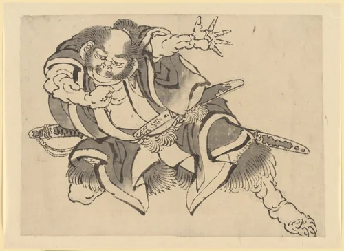 Sakata Kintoki by Katsushika Hokusai (葛飾 北斎), painting, 1760-1849