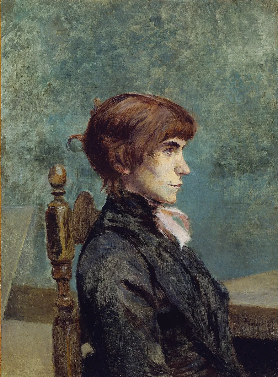 Portrait of Jeanne Wenz by Henri de Toulouse-Lautrec, painting, 1886
