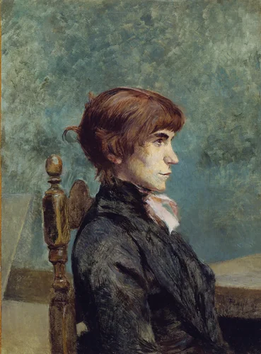 Portrait of Jeanne Wenz by Henri de Toulouse-Lautrec, painting, 1886
