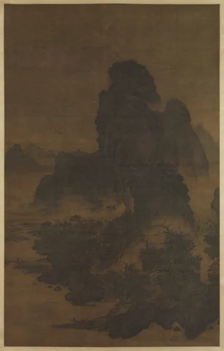 Landscape in the style of Fan Kuan by Unidentified Artist, painting, 1100-1133
