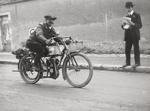 Motorcycle by Jacques-Henri Lartigue, photograph, 1912