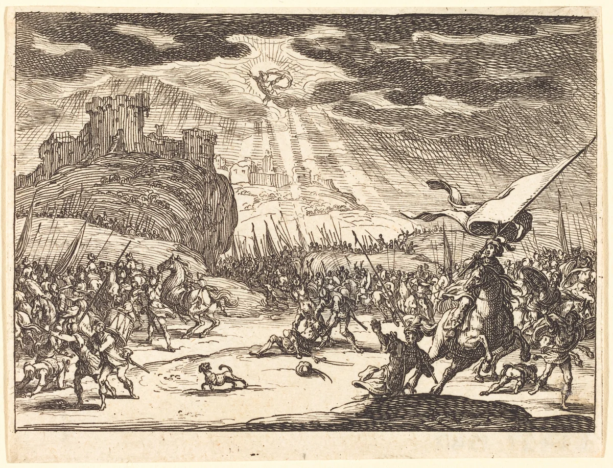 Conversion of Paul by Jacques Callot, print, 1635
