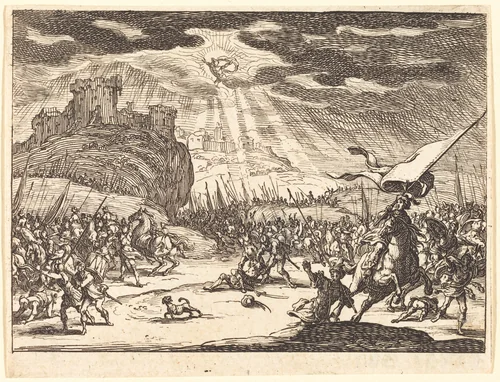 Conversion of Paul by Jacques Callot, print, 1635