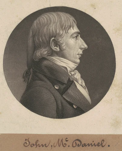 John McDaniel by Charles B. J. Févret de Saint-Mémin, print, 1806