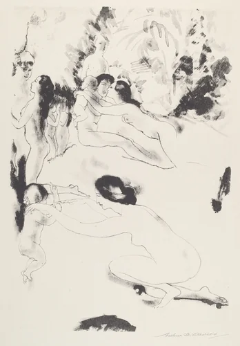 Orchard of Bounties by Arthur B. Davies, print, 1919-1920