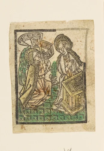 The Annunciation by anonymous, print, 1465-1485