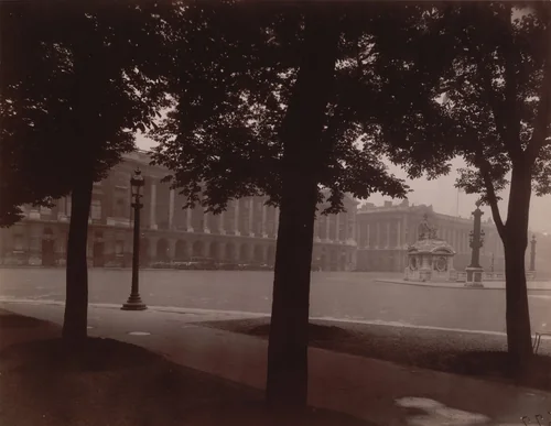 Place de la Concorde by Eugène Atget, photograph, 1926