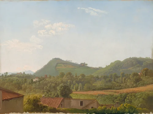View near Naples by Simon Denis, painting, 1806