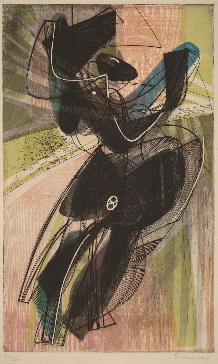 Danse du Soleil (Sun Dance) by Stanley William Hayter, print, 1951