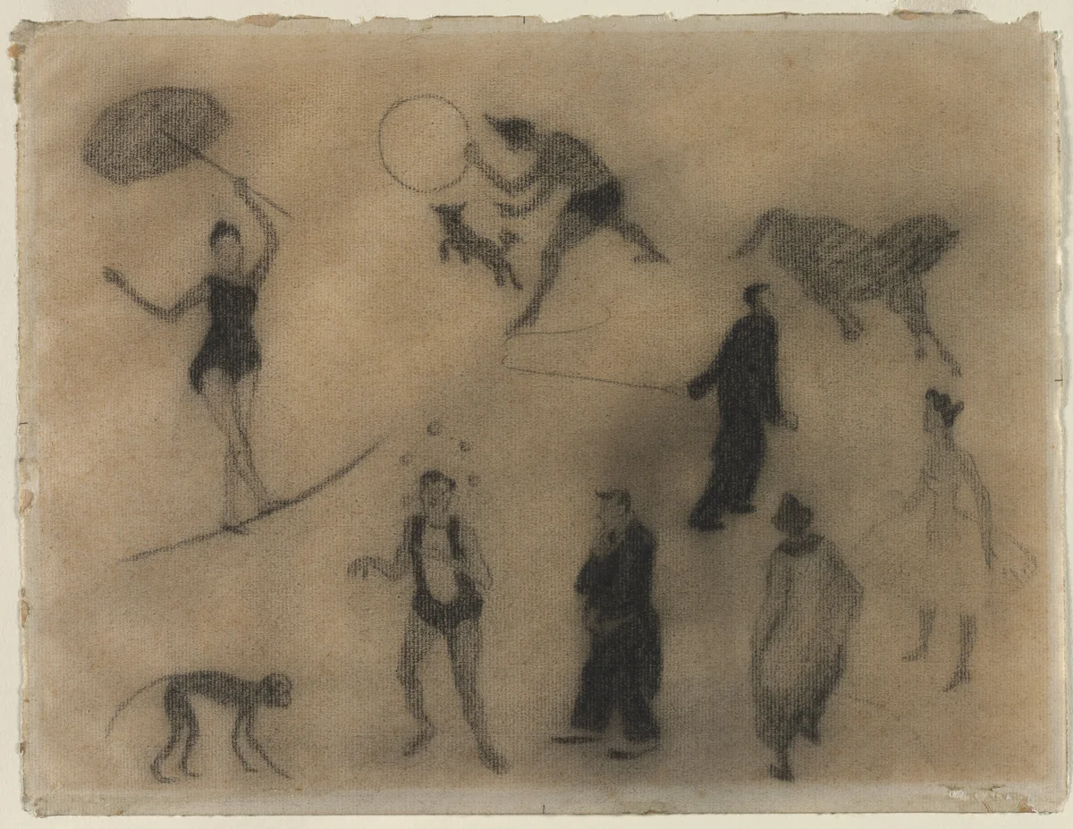 The Circus by Henri Gabriel Ibels, drawing, 1896