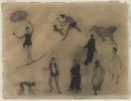 The Circus by Henri Gabriel Ibels, drawing, 1896