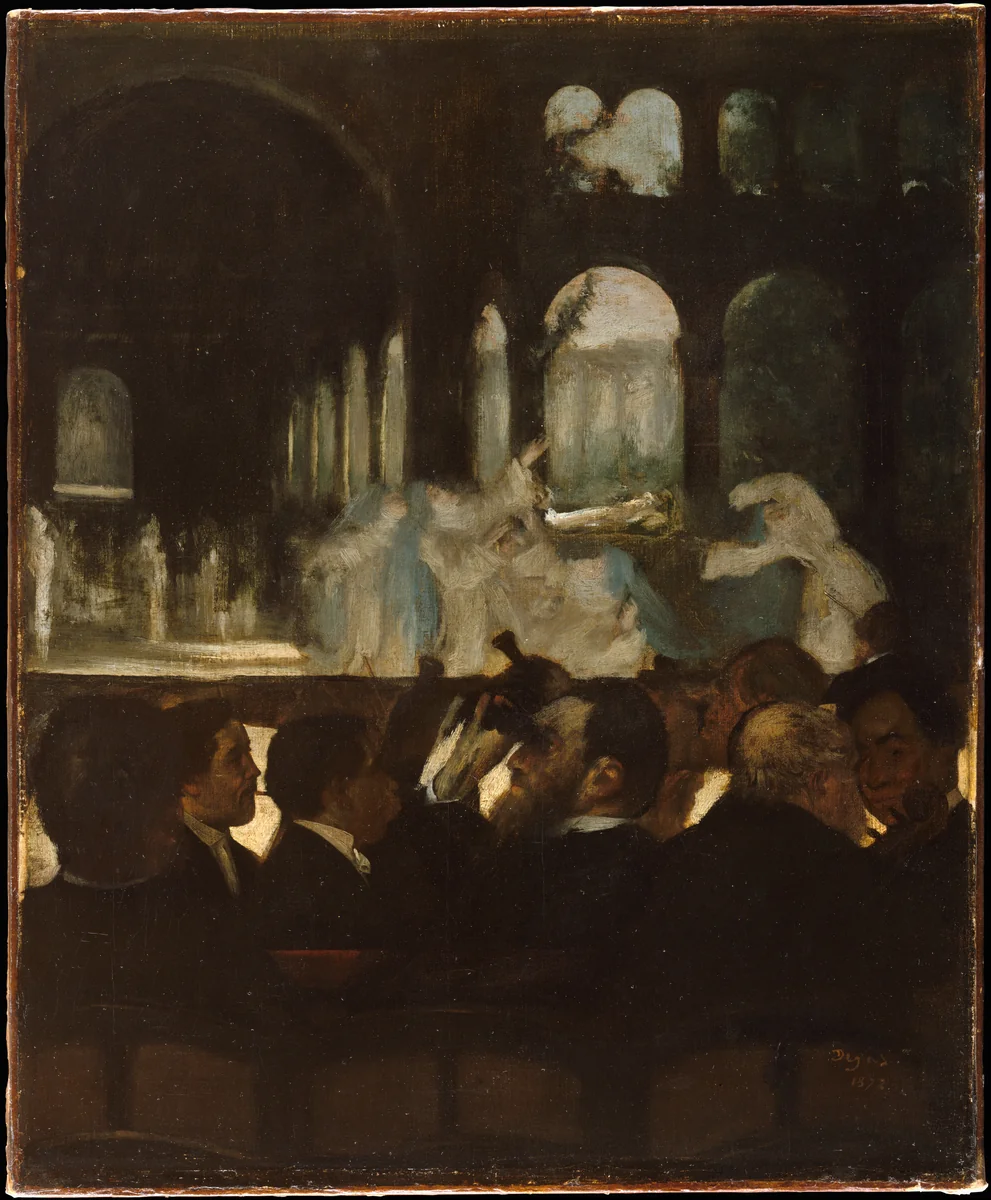 The Ballet from "Robert le Diable" by Edgar Degas, painting, 1871