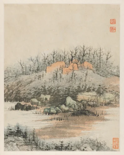 Reminiscences of Qinhuai River by Shitao, painting, 1642-1707