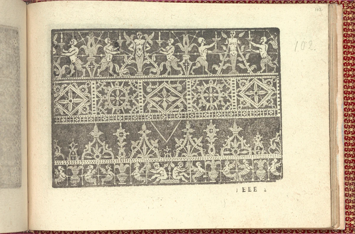 Corona delle Nobili et Virtuose Donne: Libro I-IV, page 102 (recto) by Cesare Vecellio, book, 1601