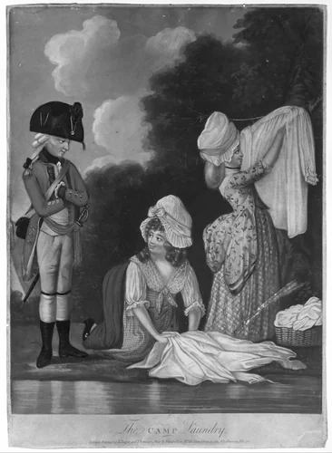 The Camp Laundry by anonymous, print, 1782